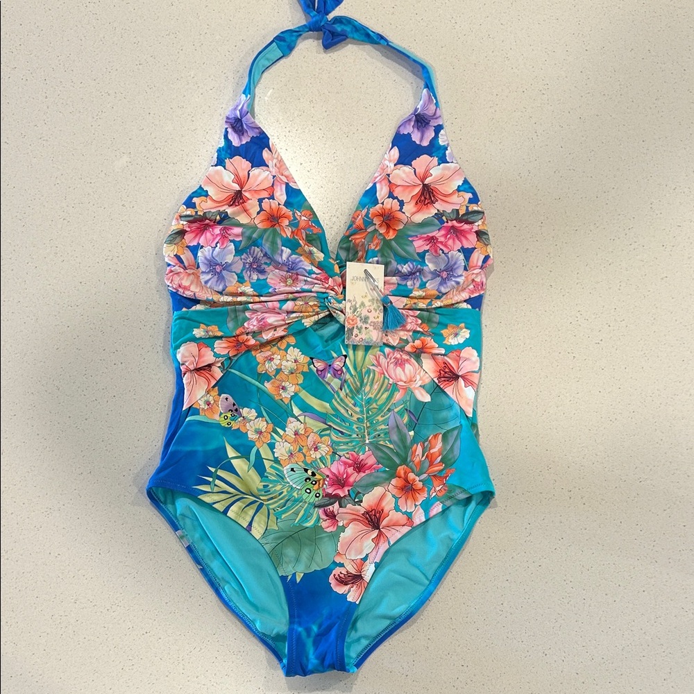 Johnny Was Tropical Floral One Piece